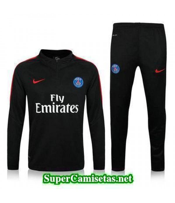 camiseta entrenamiento PSG ML negro 2016 2017