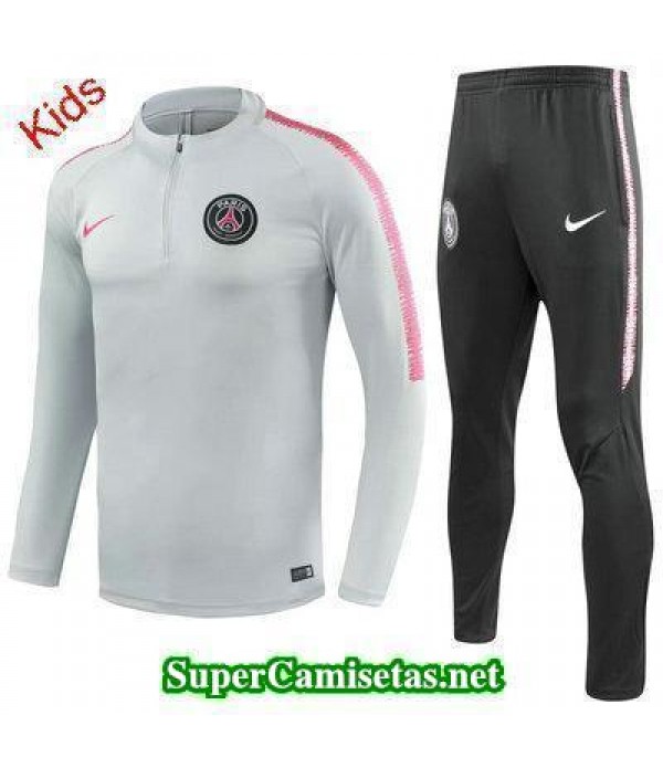 Camiseta entrenamiento PSG Ninos ML Blanco 2018 2019