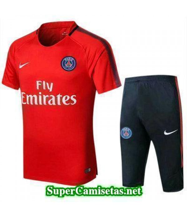 camiseta entrenamiento PSG Rojo-02 2017 2018