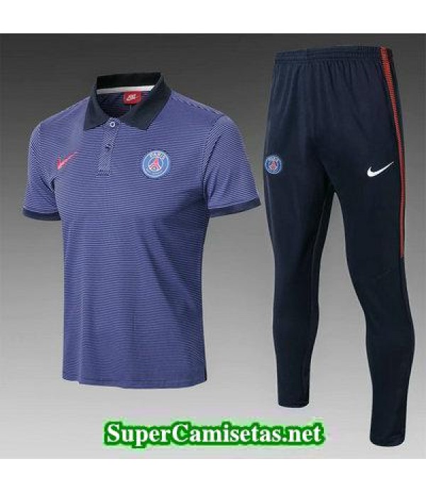 Camiseta polo PSG Azul oscuro 2018 2019