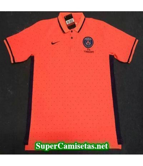 Camiseta polo PSG Naranja 2016 2017