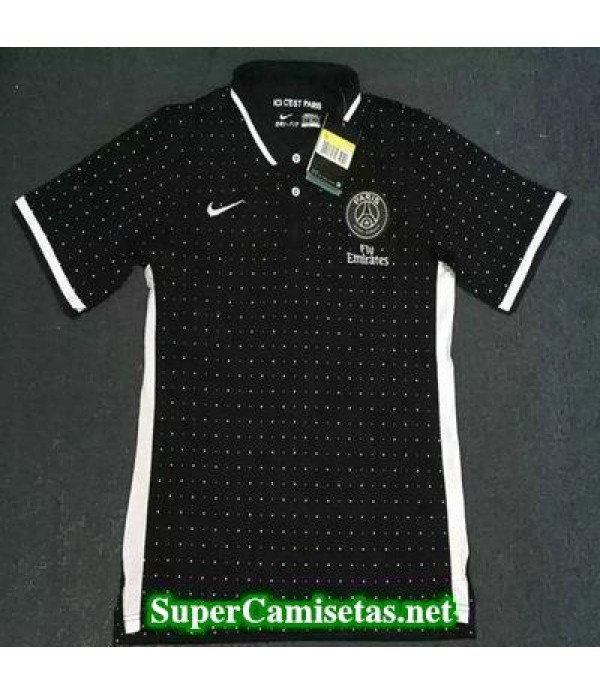 Camiseta polo PSG Negro 2016 2017