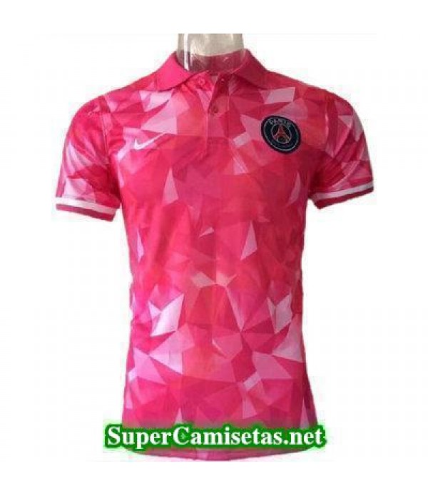 Camiseta polo PSG rosa 2017 2018