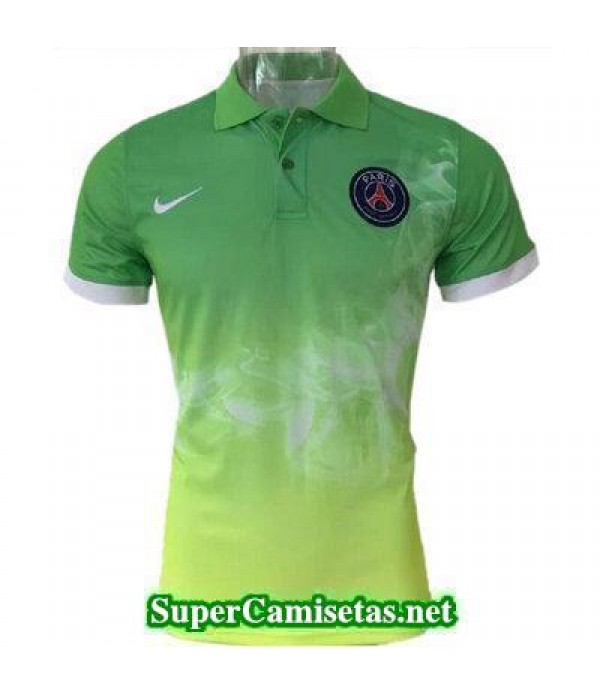 Camiseta polo PSG Verde-01 2016 2017