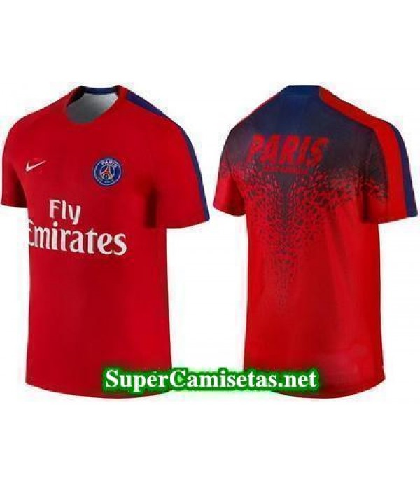 camiseta pre-partido PSG Rojo 2016