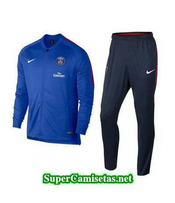 Chaquetas PSG Azul-01 2017 2018 baratas