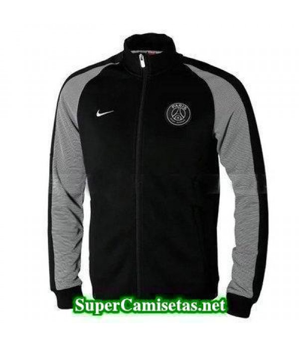 Chaquetas PSG Negro y gris 2016 2017 baratas