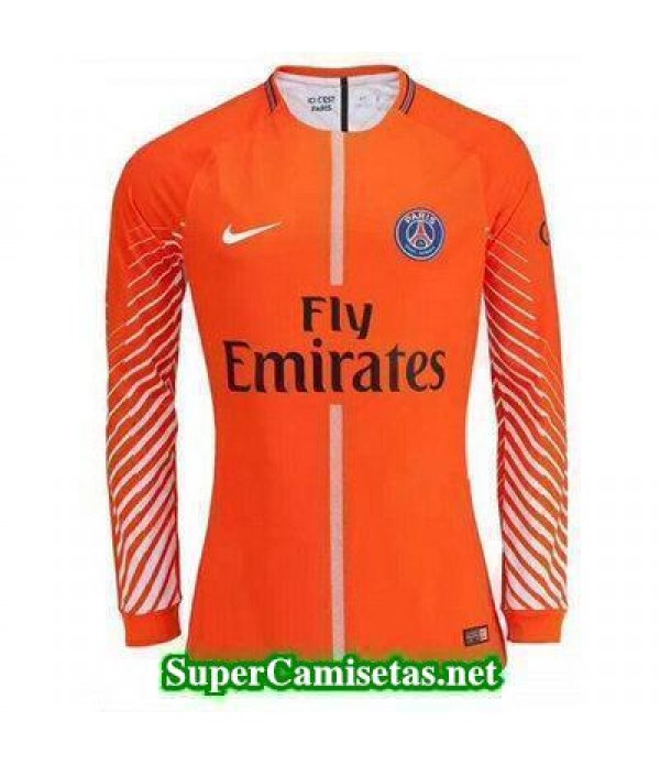 Portero Equipacion Camiseta PSG Manga Larga Naranja 2017/18