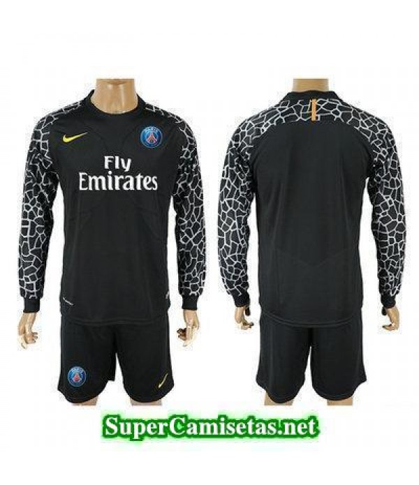 Portero Equipacion Camiseta PSG Manga Larga Negro 2017/18