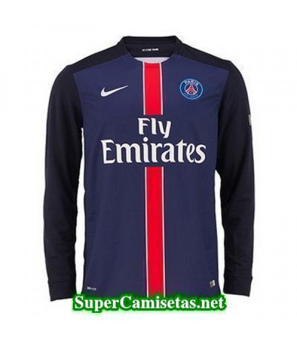 Primera Equipacion Camiseta PSG Manga Larga 2015/16