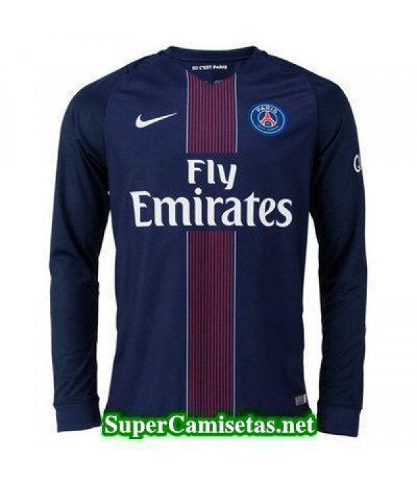 Primera Equipacion Camiseta PSG Manga Larga 2016/17