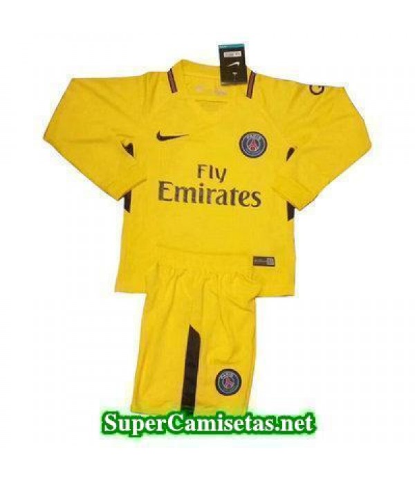 Segunda Equipacion Camiseta PSG ML Ninos 2017/18
