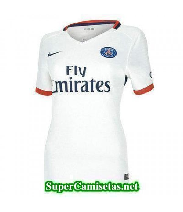 Segunda Equipacion Camiseta PSG Mujer 2015/16