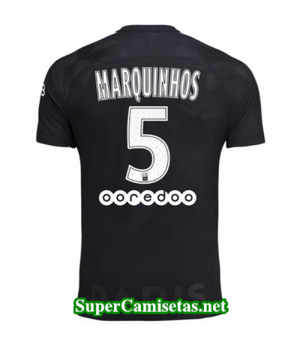 Tercera Equipacion Camiseta PSG Marquinhos 2017/18