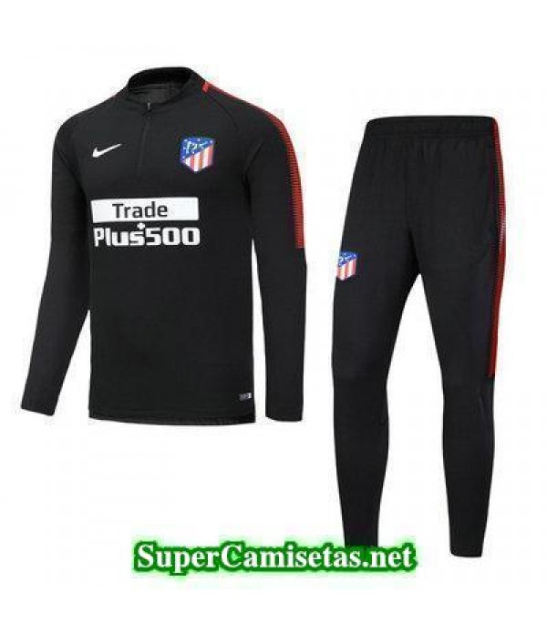 camiseta entrenamiento Atletico de Madrid ML Negro 2017 2018