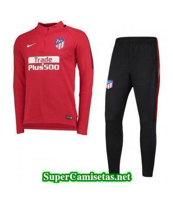 camiseta entrenamiento Atletico de Madrid ML Rojo 2017 2018