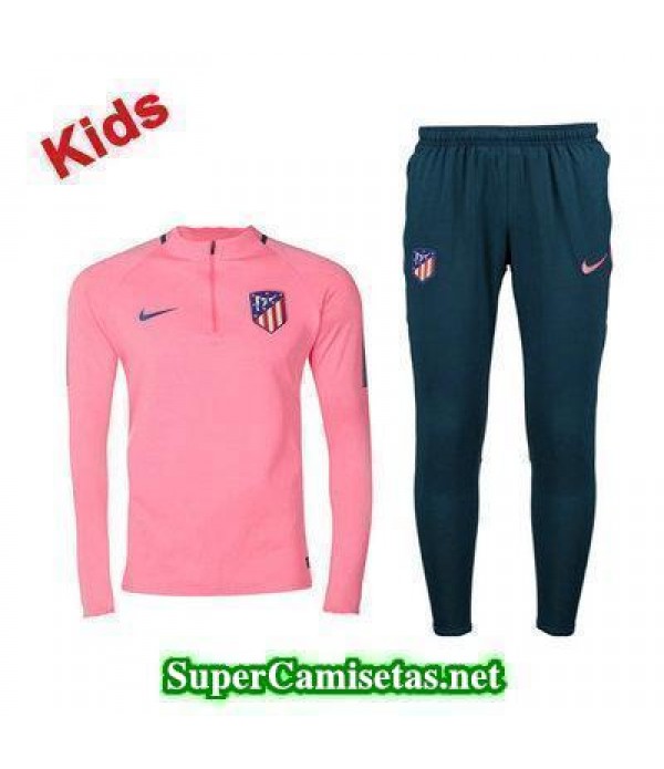 Camiseta entrenamiento Atletico de Madrid Ninos ML Rosa 2017 2018