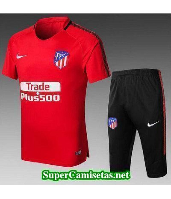 camiseta entrenamiento Atletico de Madrid Rojo-02 2017 2018