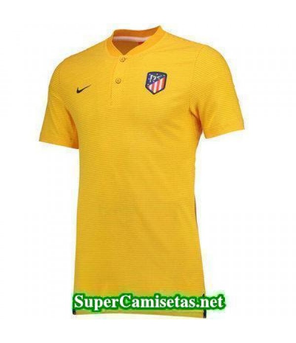 Camiseta polo Atletico de Madrid Amarillo 2017 2018