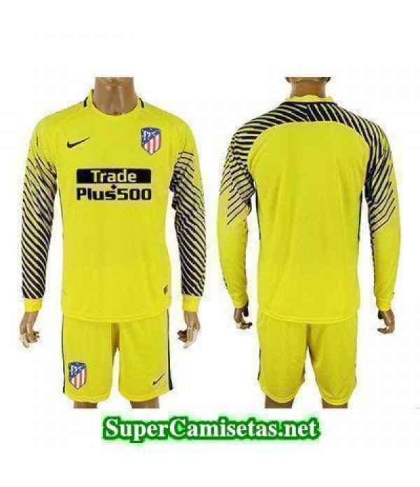 Portero Equipacion Camiseta Atletico de Madrid ML Amarillo 2017/18