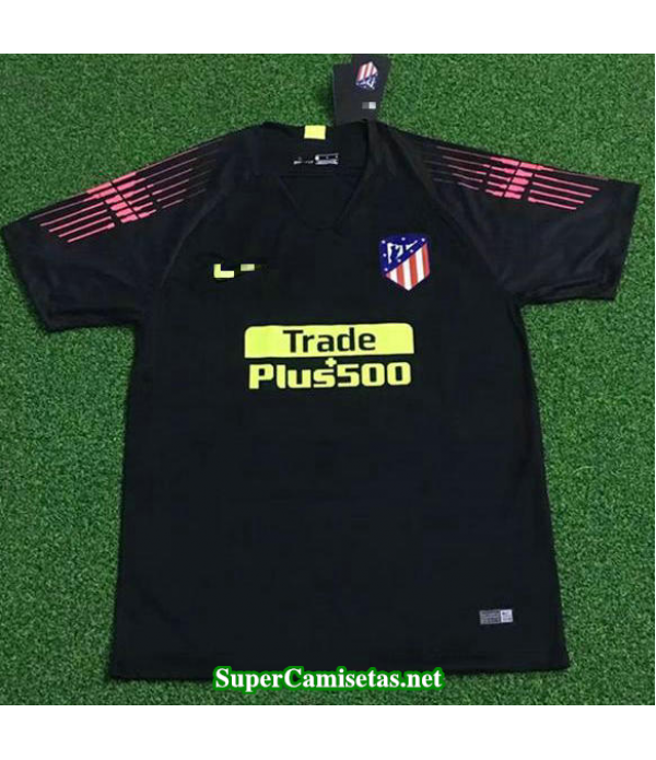 Portero Equipacion Camiseta Atletico de Madrid Neg...