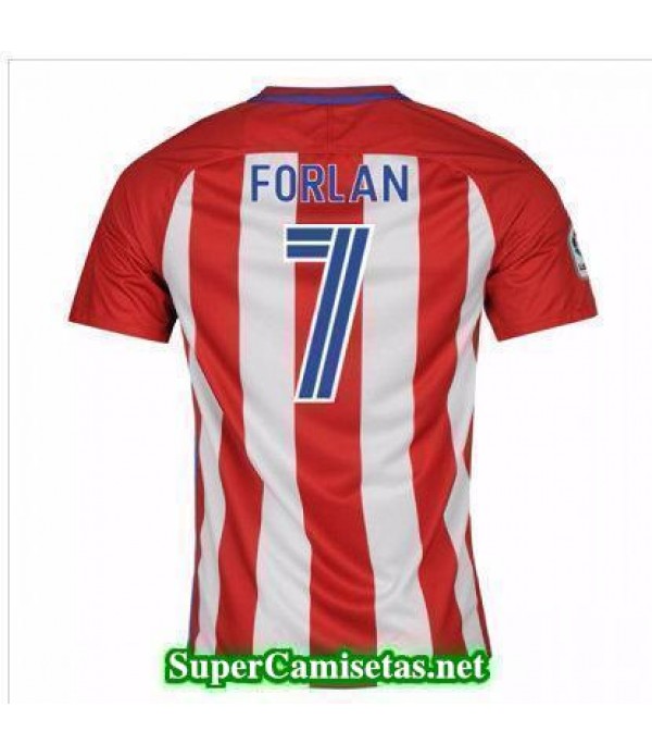 Primera Equipacion Camiseta Atletico de Madrid Forlan 2016/17