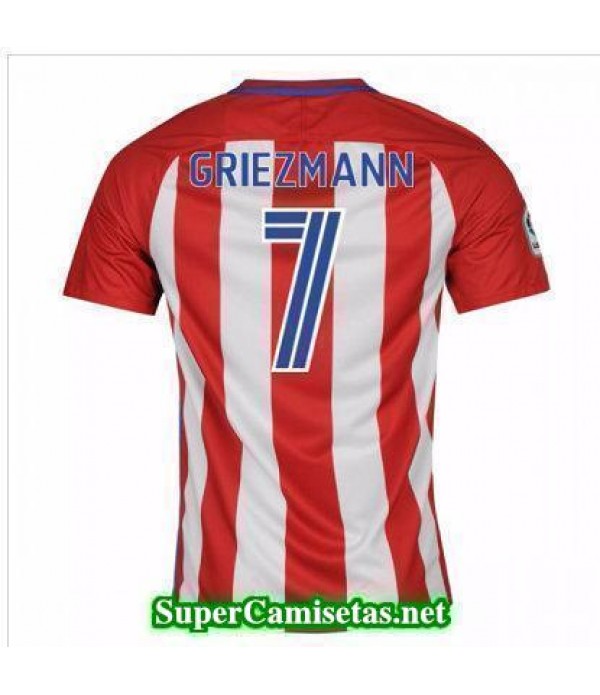 Primera Equipacion Camiseta Atletico de Madrid Griezmann 2016/17