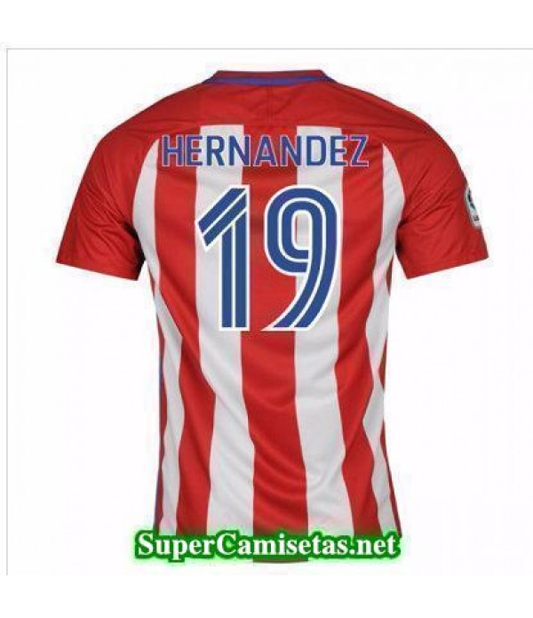 Primera Equipacion Camiseta Atletico de Madrid Hernandez 2016/17