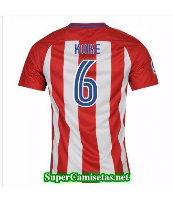 Primera Equipacion Camiseta Atletico de Madrid Koke 2016/17