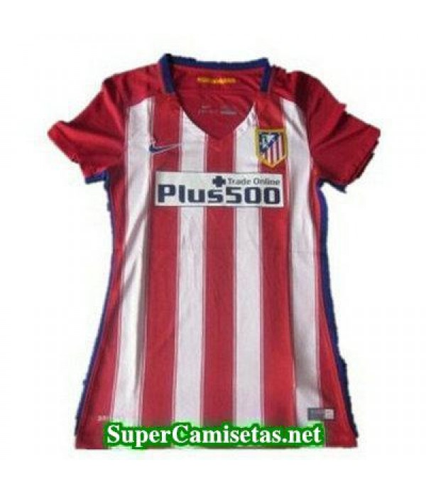 Primera Equipacion Camiseta Atletico de Madrid Mujer 2015/16