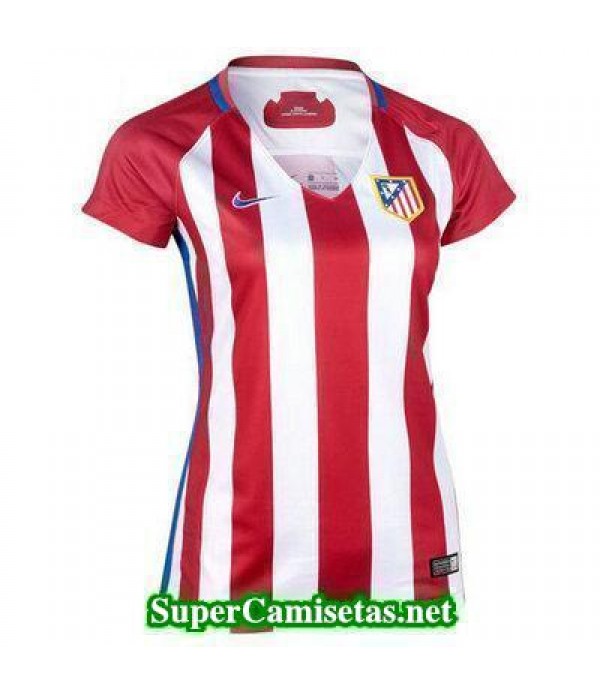 Primera Equipacion Camiseta Atletico de Madrid Mujer 2016/17