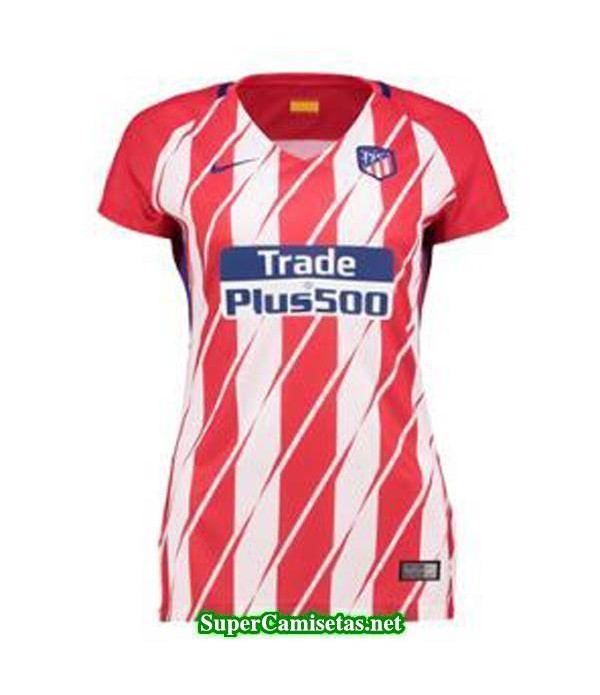 Primera Equipacion Camiseta Atletico de Madrid Mujer 2017/18