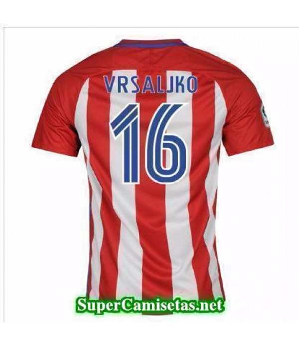 Primera Equipacion Camiseta Atletico de Madrid Vrsaljko 2016/17