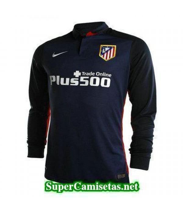 Segunda Equipacion Camiseta Atletico de Madrid Manga Larga 2015/16
