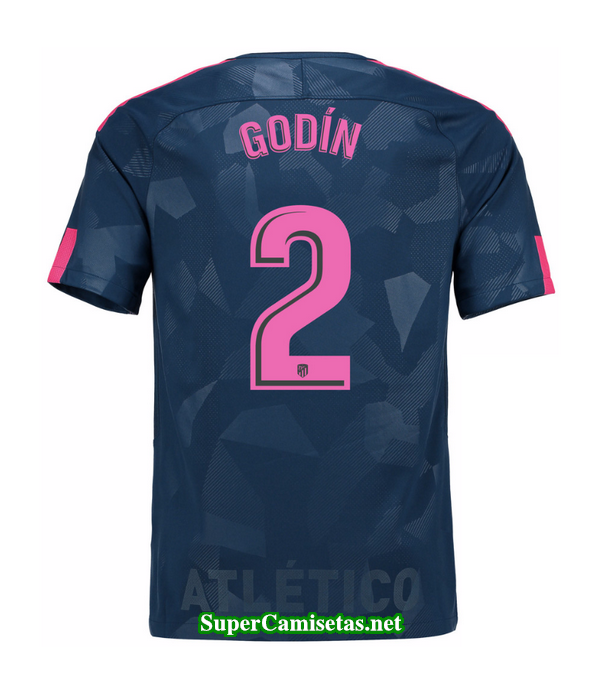 Tercera Equipacion Camiseta Atletico de Madrid GODIN 2017/18