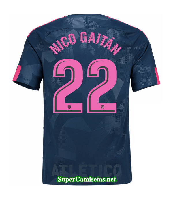 Tercera Equipacion Camiseta Atletico de Madrid Nico Gaitan 2017/18