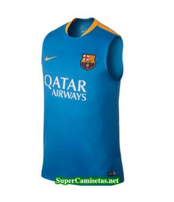 camiseta chaleco Barcelona Azul 2015 2016
