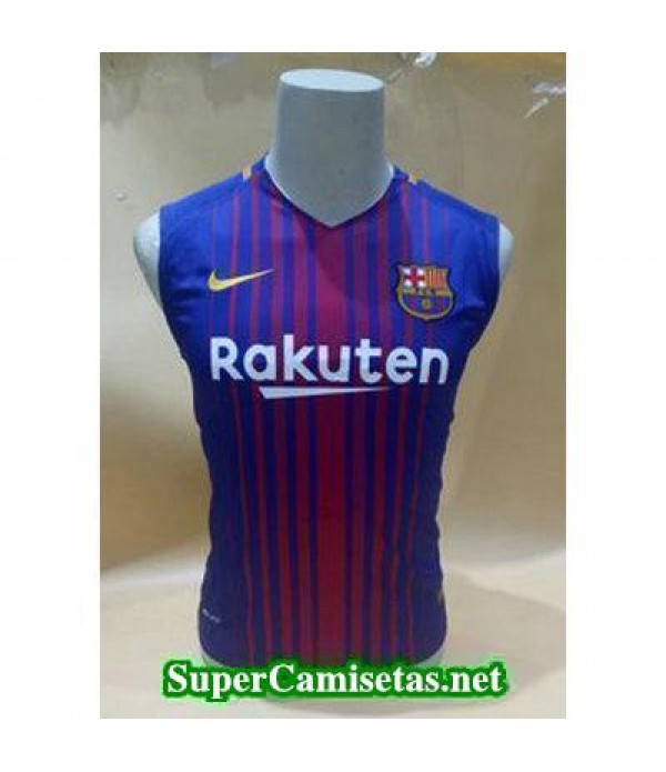 camiseta chaleco Barcelona Azul 2017 2018