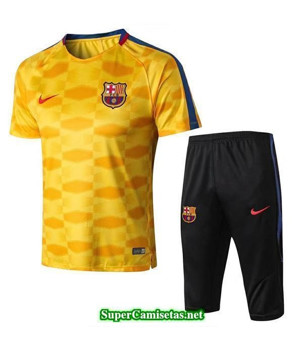 camiseta entrenamiento Barcelona Amarillo 2018 2019