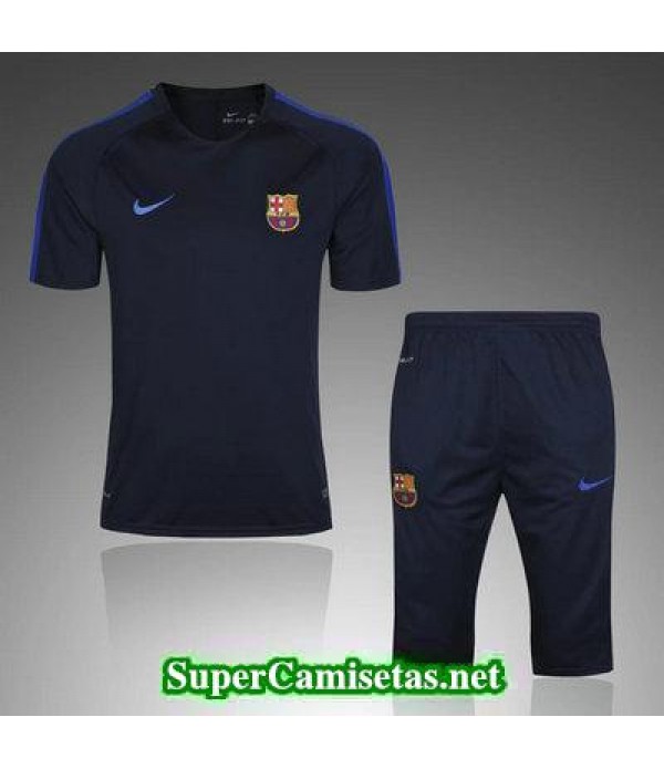 camiseta entrenamiento Barcelona azul marino 2017 2018