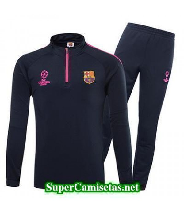 Camiseta entrenamiento Barcelona Champions ML Azul 2016