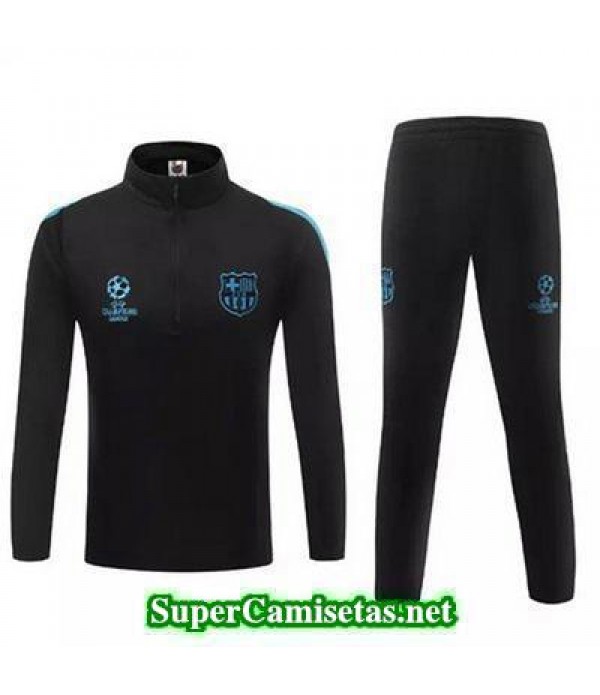 Camiseta entrenamiento Barcelona Champions ML Negr 2016