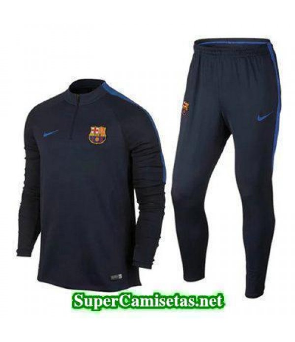Camiseta entrenamiento Barcelona ML Azul oscuro 2016 2017