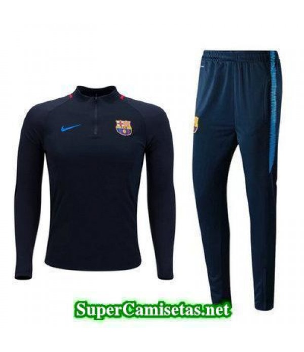 Camiseta entrenamiento Barcelona ML Azul oscuro 2017 2018