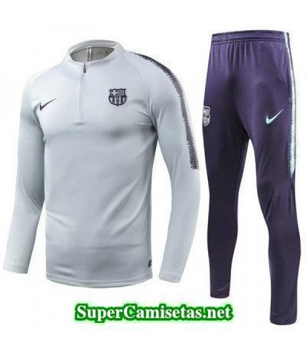 Camiseta entrenamiento Barcelona ML Blanco 2018 2019