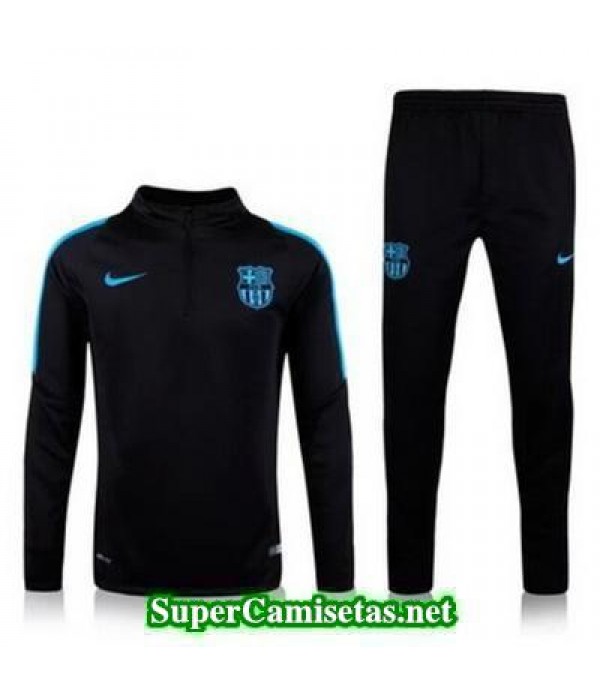 camiseta entrenamiento Barcelona ML Negro 2016