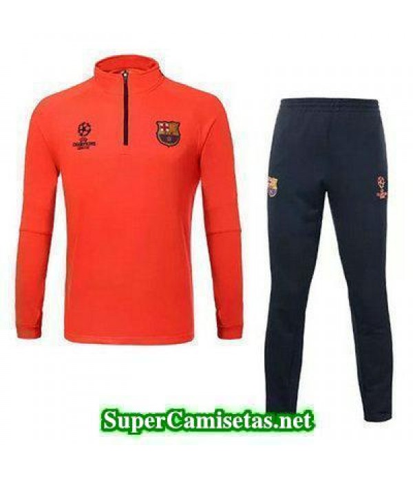 Camiseta entrenamiento Barcelona ML UCL naranja 2016 2017
