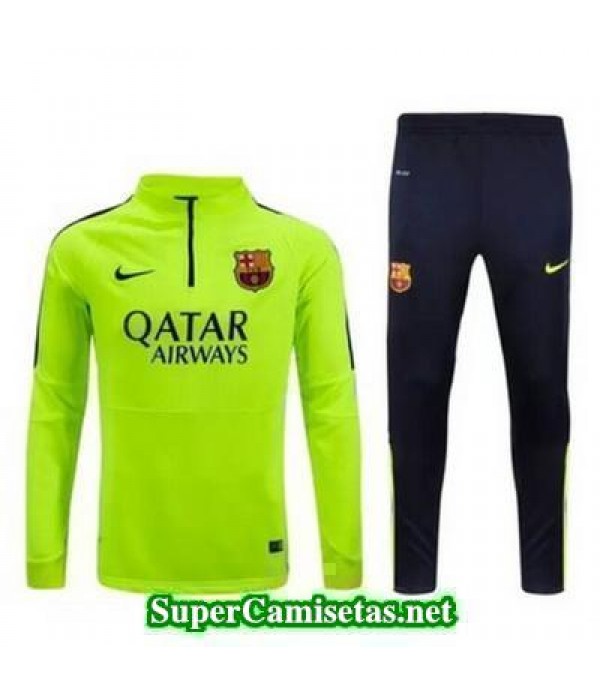 camiseta entrenamiento Barcelona ML Verde 2016