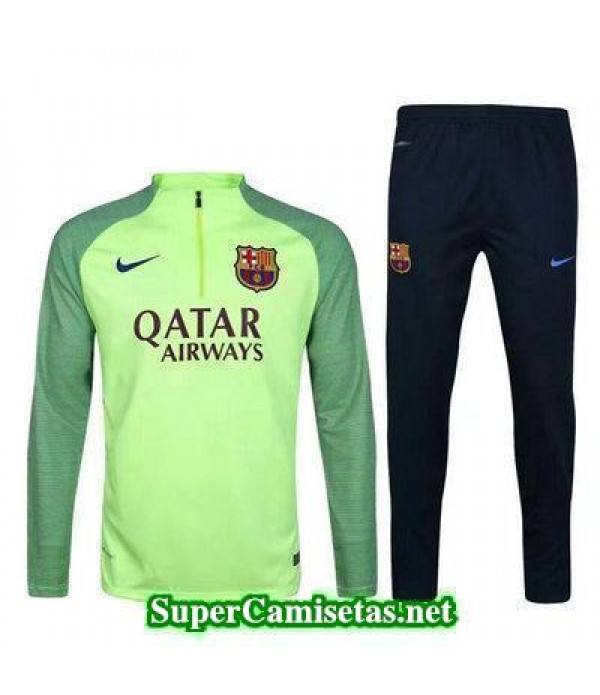 Camiseta entrenamiento Barcelona ML verde 2017 2018