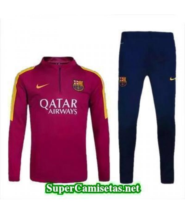 camiseta entrenamiento Barcelona ML Vino rojo 2016